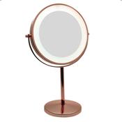 Danielle Creations Rose Gold Halo Light Mirror 5x Magnification image