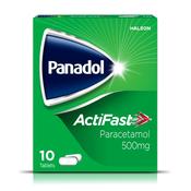 Panadol ActiFast 500mg Paracetamol 10 Tablets image