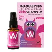 Well. Actually. Kids Liposomal Vitamin D3 Spray 400-800IU Cherry Berry Flavour 15ml image
