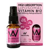 Well. Actually. Liposomal Vitamin B12 Spray 300-1200mcg Very Berry Flavour 25ml image