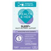Health &amp; Her Sleep+ Multi Nutrient Support Supplement 30 Capsules