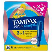 Tampax Pearl Compak Regular Tampons with Applicator 20 Pack image