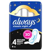 Always Maxi Classic Sanitary Towels with Wings Normal 8 Pads image