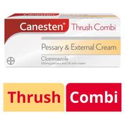 Canesten thrush combi pessary and external cream image