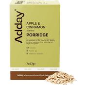Adday Apple &amp; Cinnamon Flavoured Oat Porridge 7 Sachets