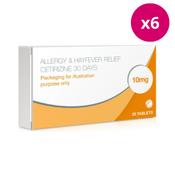 Allergy &amp; Hayfever Relief Cetirizine 6 Months Supply