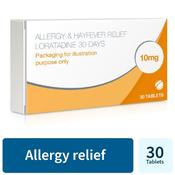 Allergy &amp; Hayfever Relief Loratadine 30 Tablets image