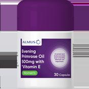 Almus Evening Primrose Oil 500mg &amp; Vitamin E 30 Capsules image
