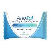 Anusol Soothing &amp; Cleansing Flushable Wipes for Hemorrhoids and Piles Treatment 30 Pack