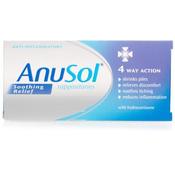 Anusol Soothing Relief Suppositories for Hemorrhoids and Piles Treatment 12 Pack