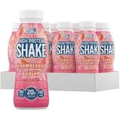 Applied Nutrition High Protein Shake Ready To Drink Strawberries &amp; Cream 500ml x 8 image