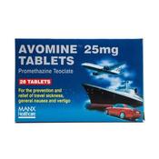 Avomine Tablets 25mg 28s