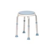 Bath Stool With Rotating Seat White image