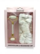 Beaut Co Jade Roller &amp; Headband Set