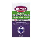 Benylin Herbal Cough &amp; Cold Sugar Free Syrup 100ml