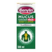 Benylin Mucus Cough Max Honey &amp; Lemon 300ml