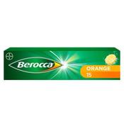 Berocca Orange Energy Vitamin 15 Effervescent Tablets