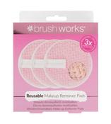 Brushworks Reusable Makeup Remover Pads 3 Pack image