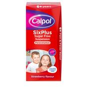 Calpol sixplus sugar free suspension strawberry flavour 100ml image