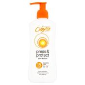 Calypso Press &amp; Protect Sun Lotion SPF15 200ml image