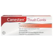Canesten Thrush Internal &amp; External Cream Combi 5g Internal + 10g External Cream