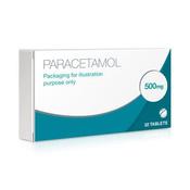 Paracetamol 500mg 32 Tablets or Caplets image