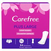 Carefree Plus Large Unscented Pantyliners 64 Pack