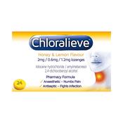 Chloralieve Honey &amp; Lemon Sore Throat Lozenges