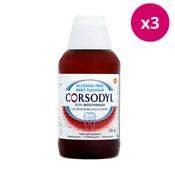 Corsodyl 0.2% A/Free Mint Mouthwash 300ml x 3