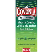 Covonia All-In-One Chesty Cough, Cold &amp; Flu Relief 160ml