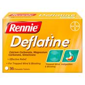 Deflatine Heartburn, Indigestion &amp; Trapped Wind Relief 36 Tablets