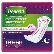 Depend Comfort Protect Maximum Night Pads 6 Pads image