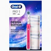 Oral-B Pro 1 680 Pink Electric Toothbrush with Replacement Head and Case image