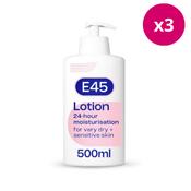 E45 Moisturising Lotion 500ml x 3
