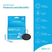 EarHub Flywell Pressure Regulated Earplugs Includes Travel-Friendly Carry Case image