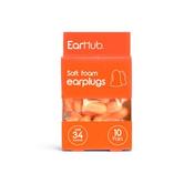 EarHub Premium Soft Foam Earplugs Orange 10 Pairs image