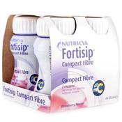 Fortisip Compact Fibre Liquid Strawberry 125ml x4