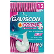 Gaviscon Double Action liquid sachets mint - 12 sachets image