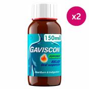 Gaviscon Liquid Peppermint 150ml x2 image