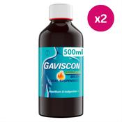 Gaviscon Liquid Peppermint 500ml x2 image
