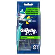 Gillette Blue II Plus Slalom Disposable Razors 8 Pack