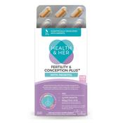 Health &amp; Her Fertility &amp; Conception PLUS+ Multi-Nutrient Support - 30 Tablets + 60 Capsules - 30 Day Supply