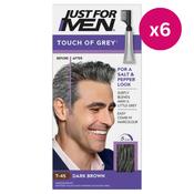 Just For Men Touch of Grey Dark Brown T-45 x 6 image