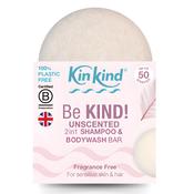 KinKind Be KIND! 2in1 Shampoo &amp; Body Wash Bar Fragrance Free 50g image