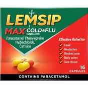 Lemsip Max Cold &amp; Flu Capsules 16's
