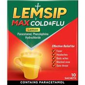 Lemsip Max Cold &amp; Flu Lemon 10 Sachets