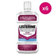 Listerine Advanced Defence Gum Treatment Mouthwash Crisp Mint 500ml x 6 image