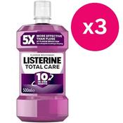 Listerine Total Care Mouthwash Clean Mint 500ml x3 image