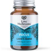 Love Mushrooms Focus Lion's Mane 4000mg Focus 60 Capsules