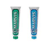 Marvis Classic Strong Mint Toothpaste &amp; Marvis Aquatic Mint Toothpaste 85ml x2